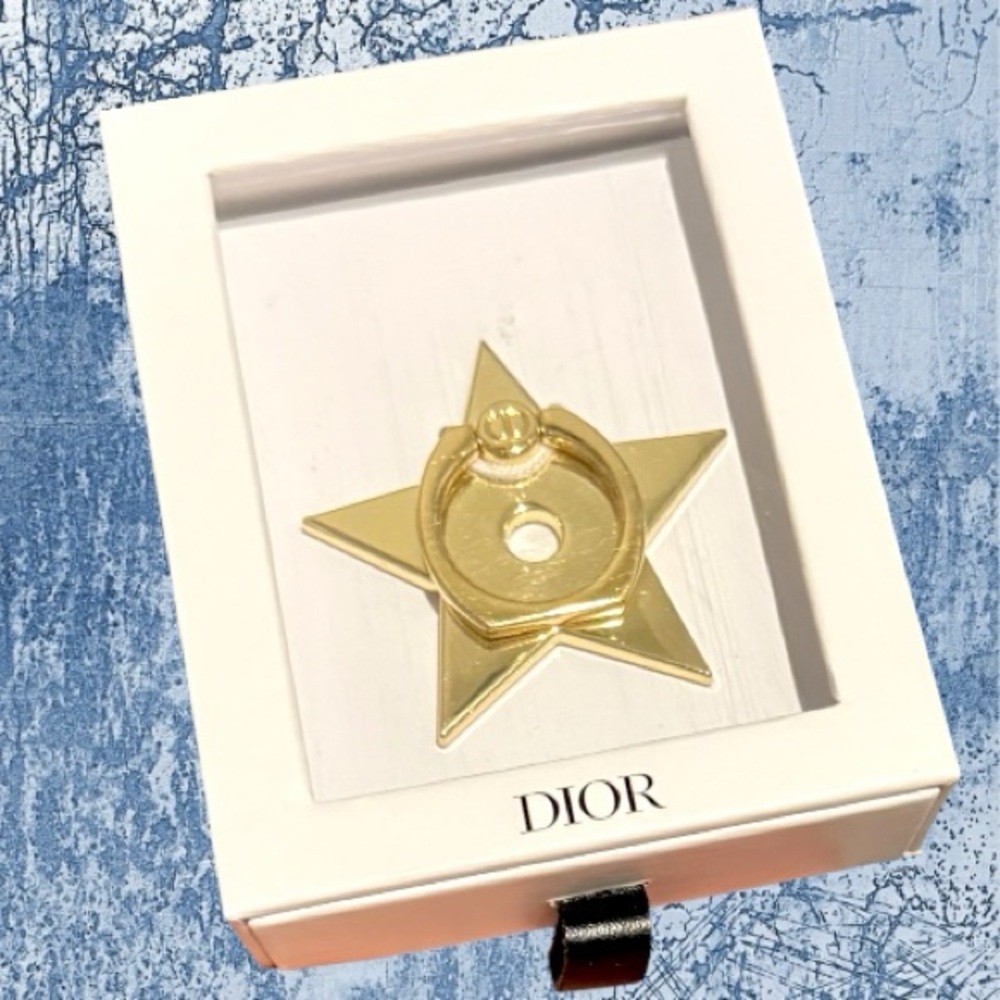 DIOR Gold Star Smartphone Ring Holder